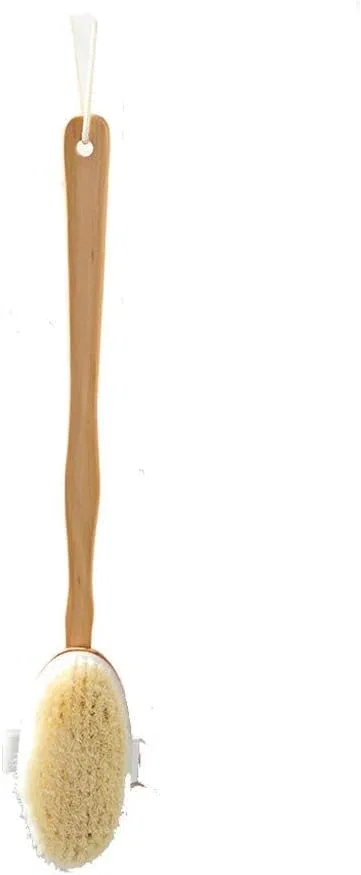 Щетка для тела Bath Brush, дерево + люфа + щетина кабана, 44.5 см, WXJLYZRCXK
