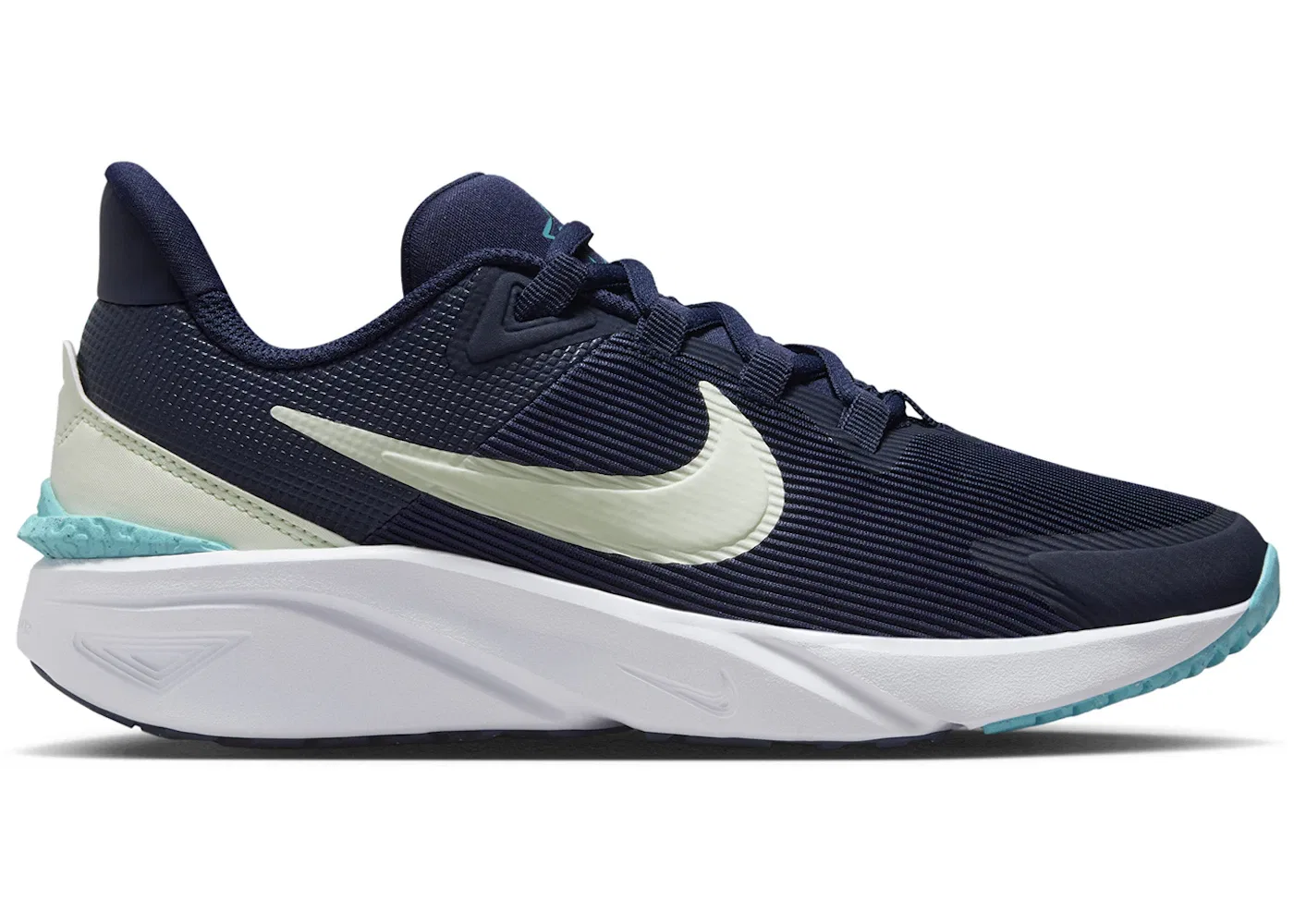 Детские кроссовки для бега Nike Star Runner 4 Nike, Midnight Navy/Dusty Cactus/White/Volt Tint