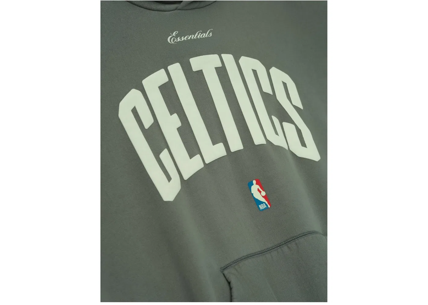 Мужской худи с принтом Celtics 90s Hoodie Fear of God, Balsam Green — фото 3