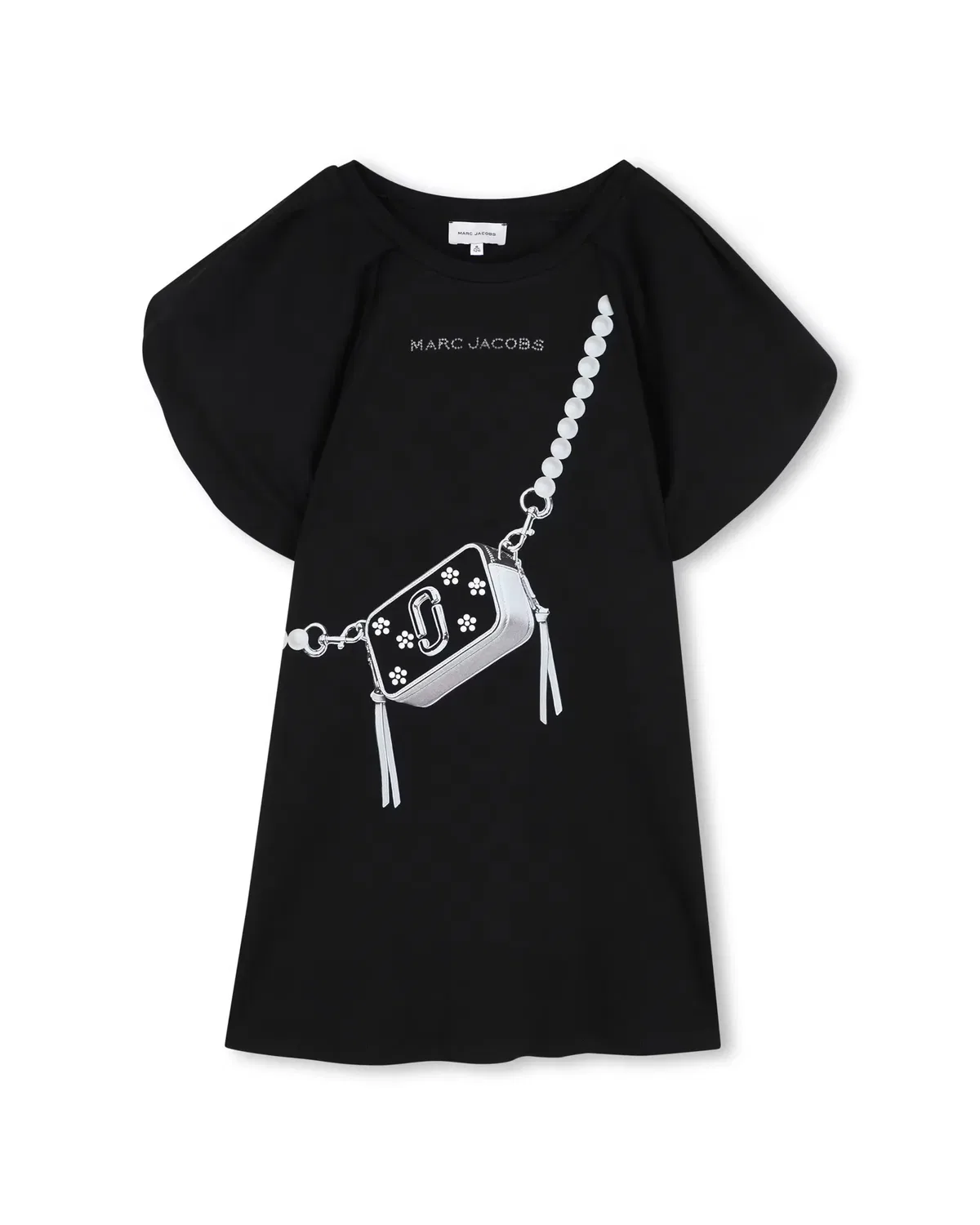 Детское платье для девочек с коротким рукавом Marc Jacobs, Negro