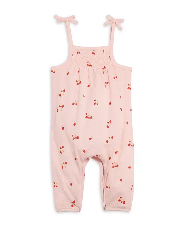 Детский комбинезон для девочек с принтом Strawberry Print Bloomie's Baby, розовый