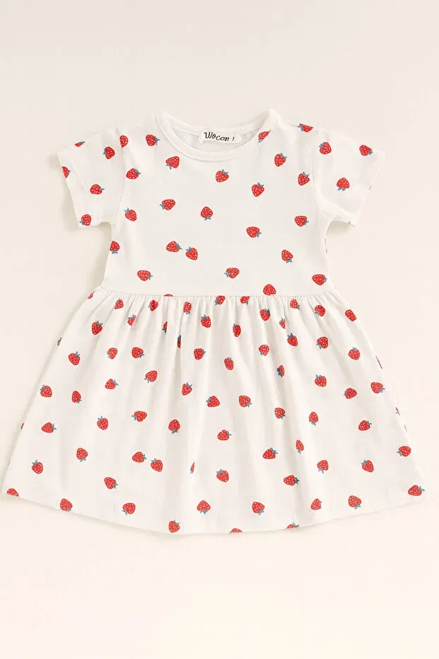 Детское платье для девочек с принтом Strawberry Polka Dot Gmg Baby, Colored — фото 2