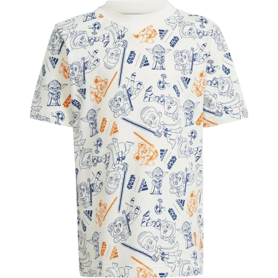 Футболка с принтом adidas x Star Wars Young Jedi Tee adidas, Белый