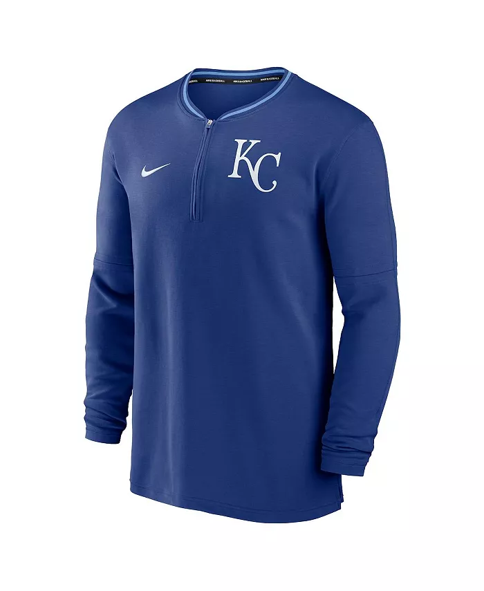 Мужская футболка с полузастежкой Authentic Collection Performance от Kansas City Royals Nike — фото 3