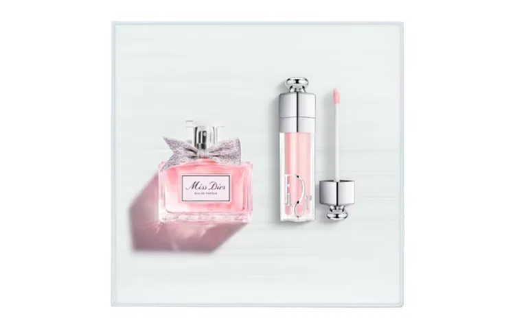 Женский набор парфюмерной воды и бальзама для губ J'adore DIOR, 30 мл, Pink