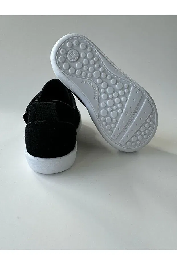 Детские туфли для новорожденных ортопедические Macco Shoes, Black — фото 3
