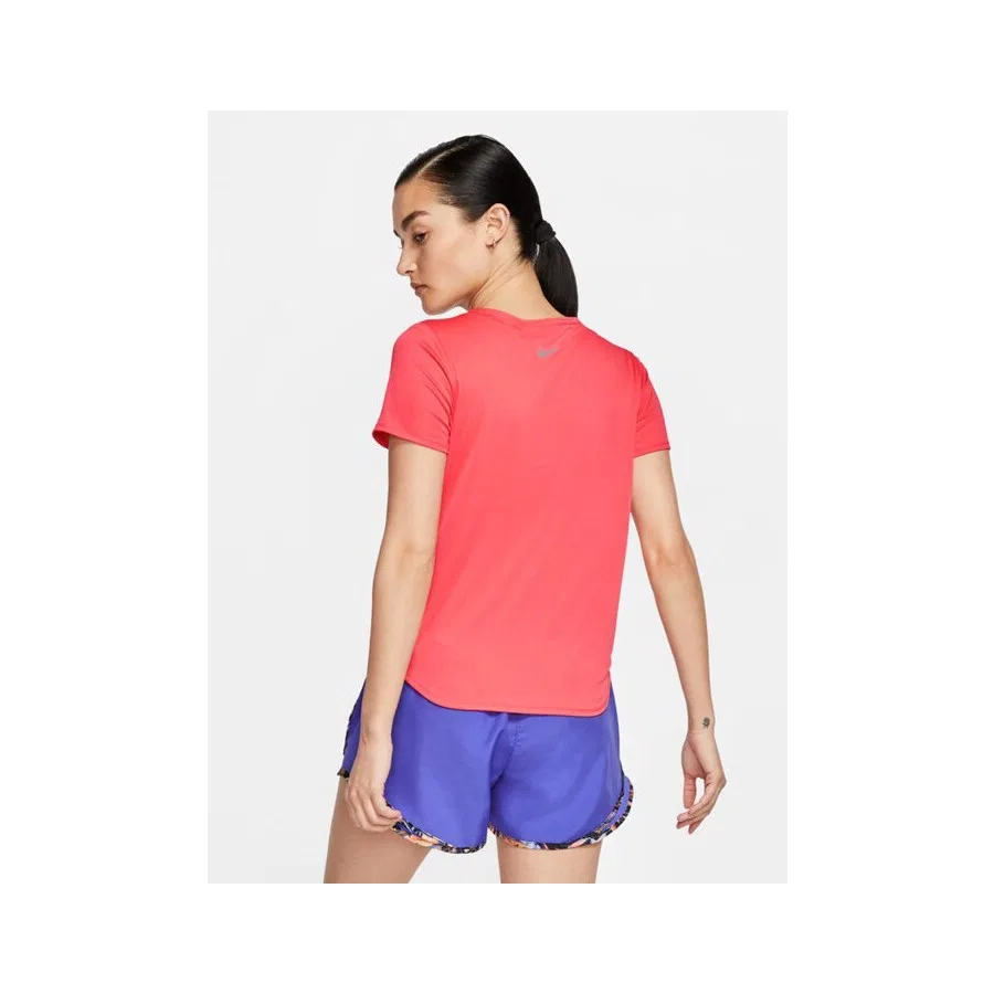 Футболка спортивная с коротким рукавом Nike W Nk Top Ss Swsh Run, Розовый — фото 4