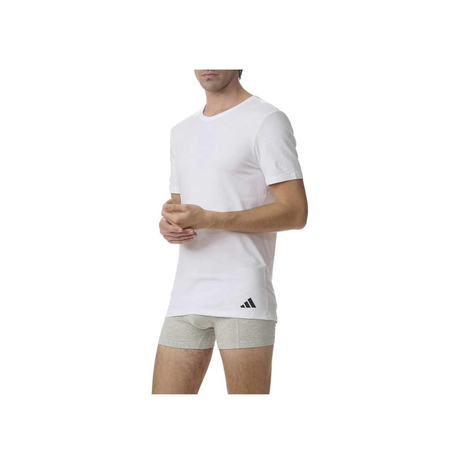 Мужская футболка с круглым вырезом 2 Pack Adidas Originals, White — фото 3