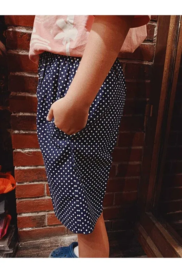 Детские шорты для девочек поплиновые Terry, Navy Blue