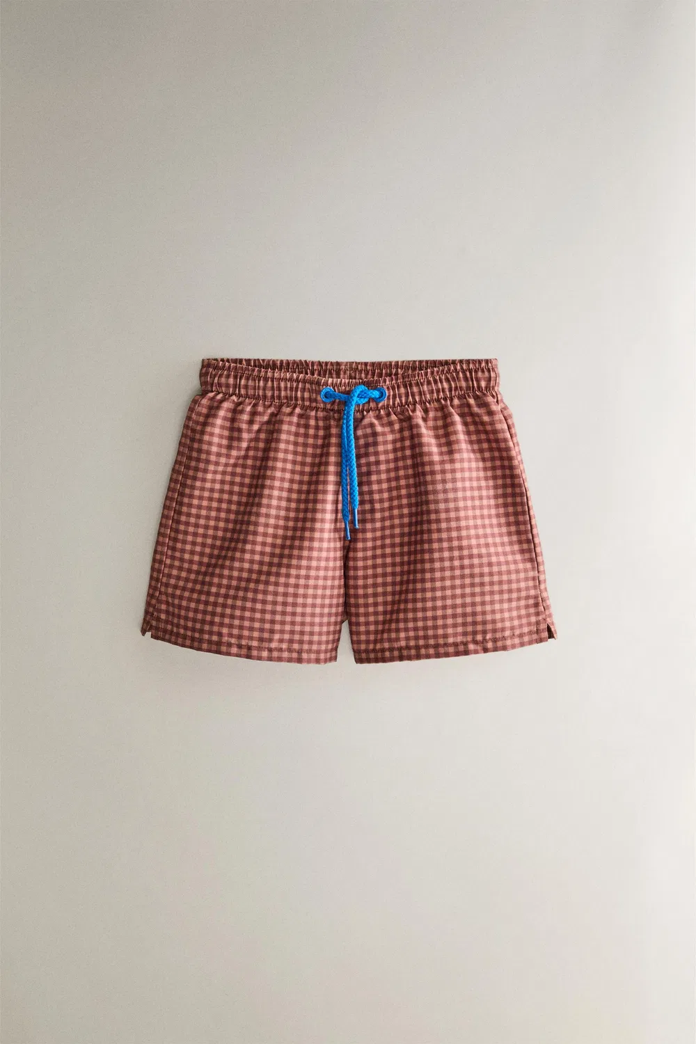 Детские пляжные плавки CHECK ZARA, Burgundy