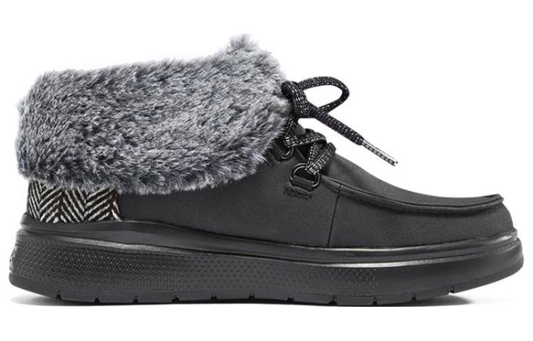 Зимние ботинки женские Skechers BOBS Skipper низкие комбинированные, черный — фото 3