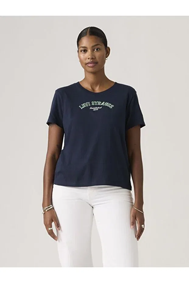 Женская футболка с принтом Graphic Favorite T-Shirt Levi'S, Blue — фото 2