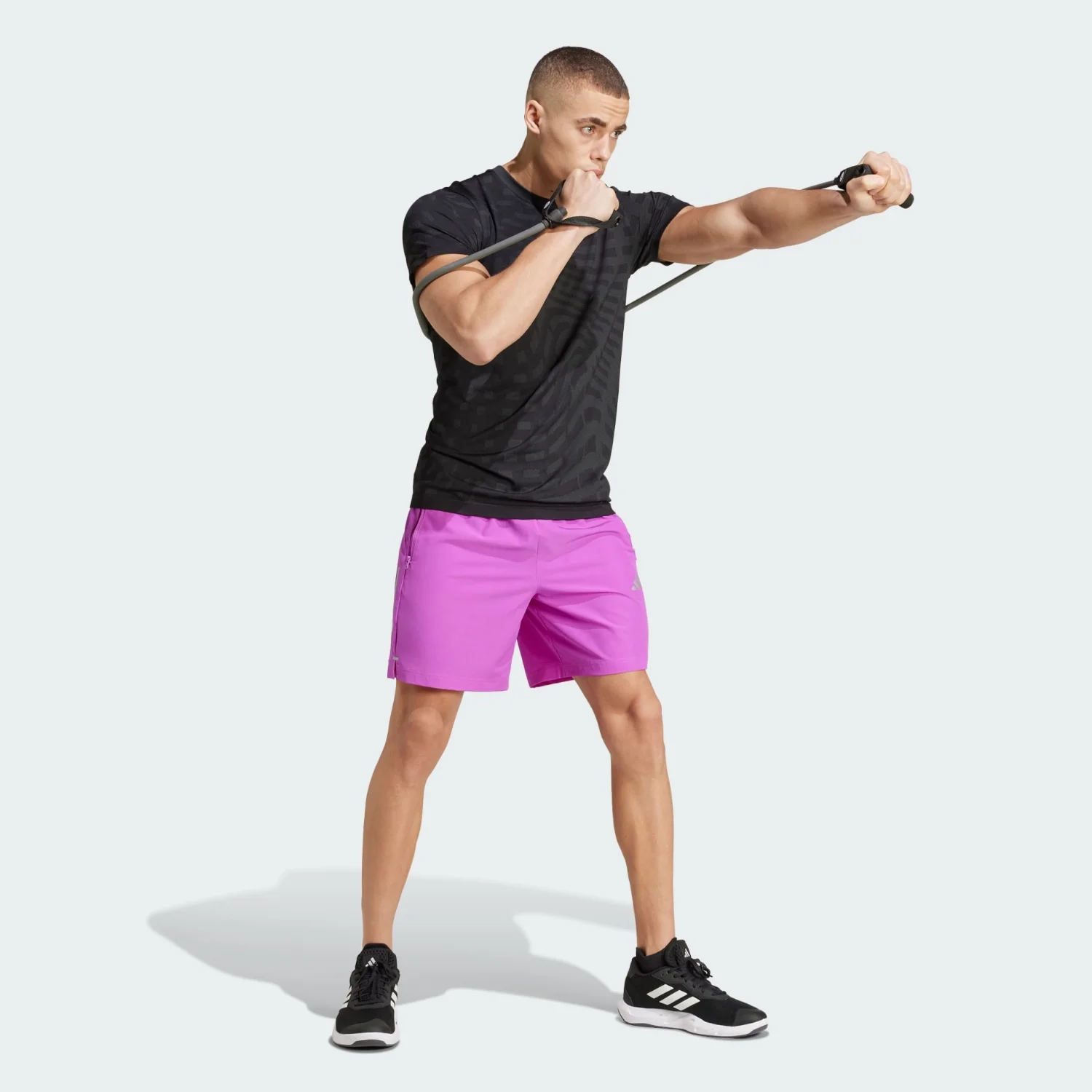 Футболка Adidas Gym+ Seamless, черный — фото 2