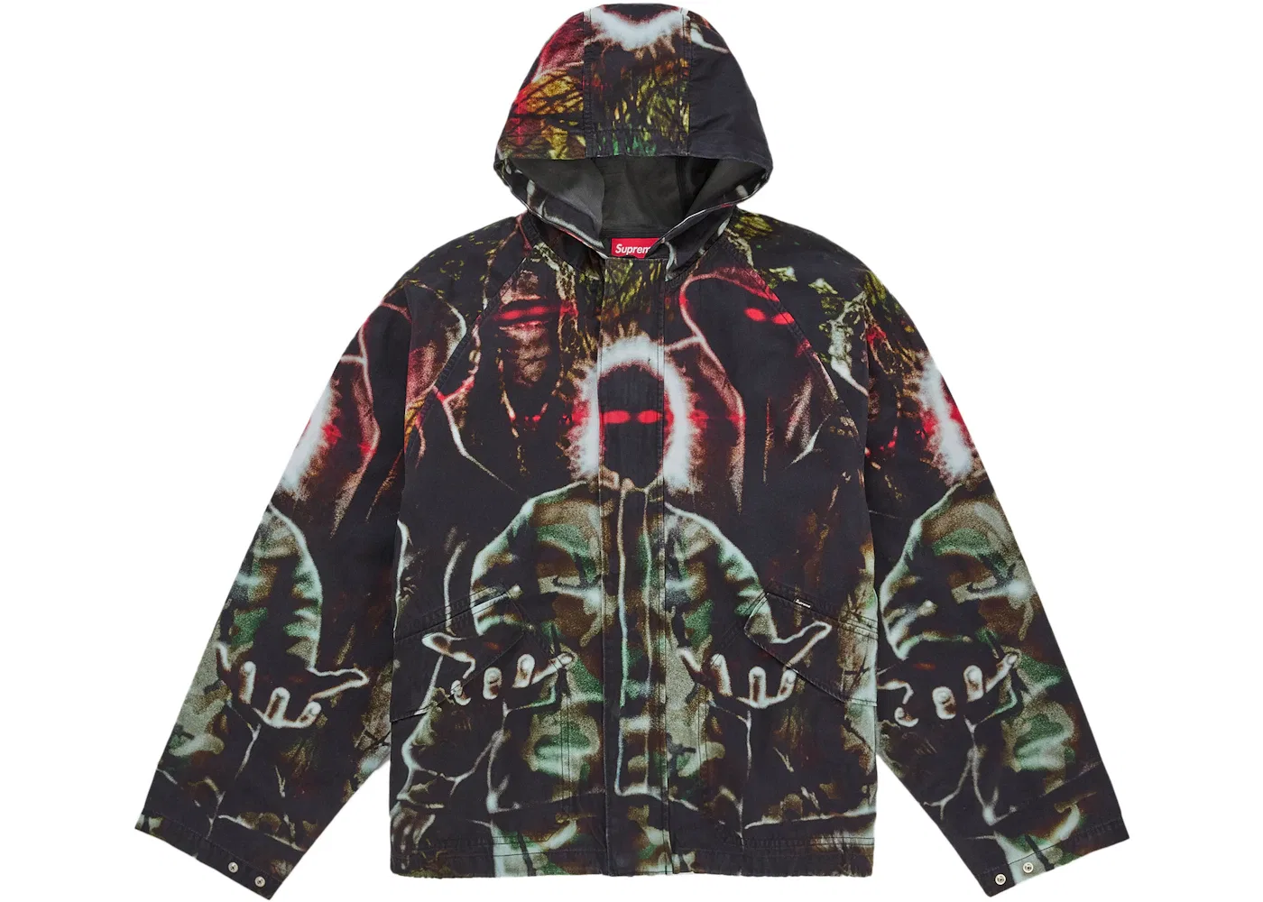 Мужская куртка-реглан с капюшоном с принтом Art Dealer Camo Supreme, Art Dealer Camo