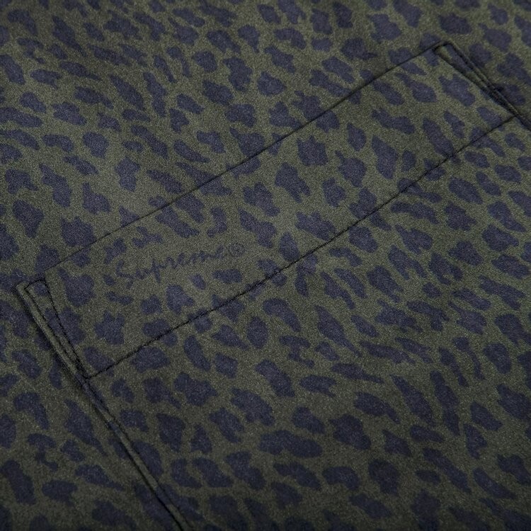 Рубашка Supreme Leopard Silk Short-Sleeve Shirt 'Charcoal', серый — фото 3