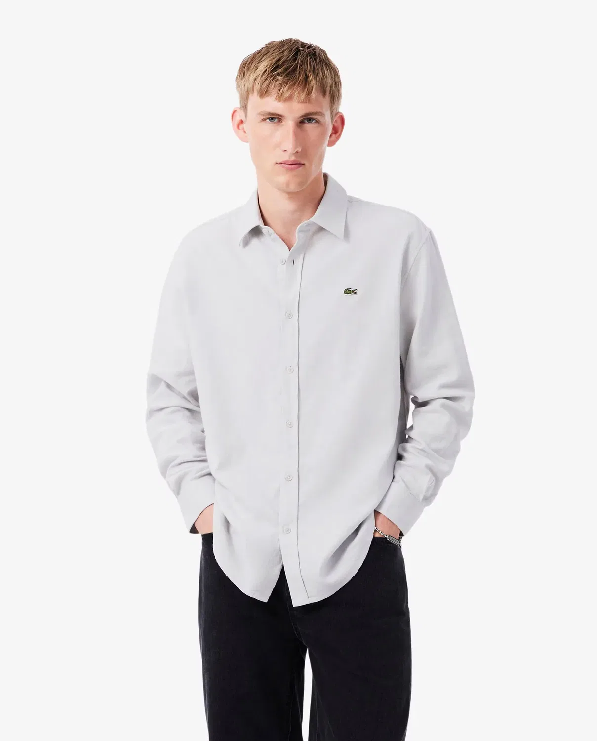 Мужская рубашка с длинным рукавом Lacoste, Gris
