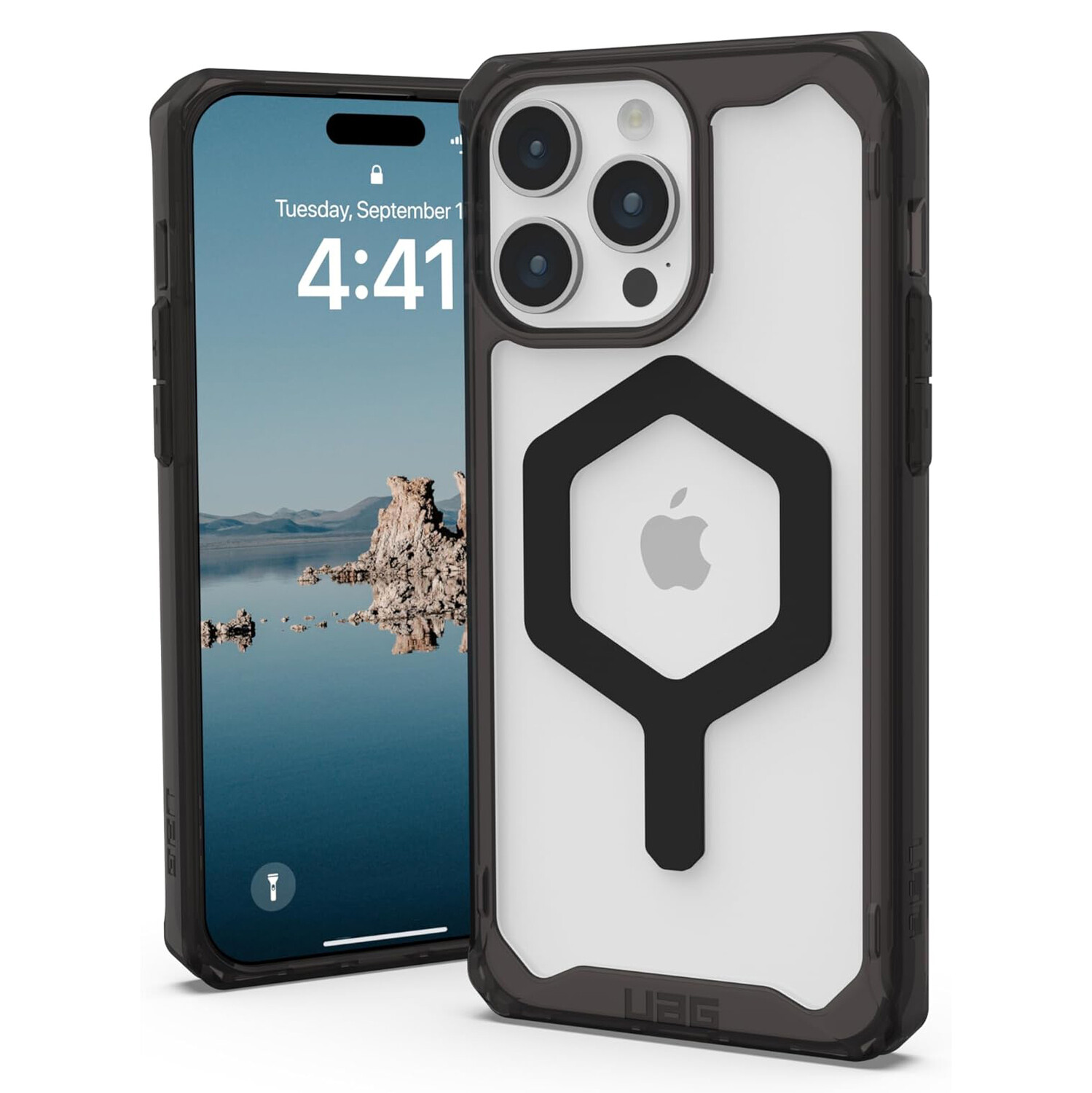 

Чехол UAG Plyo для iPhone 15 Pro Max, Black/Black, Прозрачный, Чехол UAG Plyo для iPhone 15 Pro Max, Black/Black