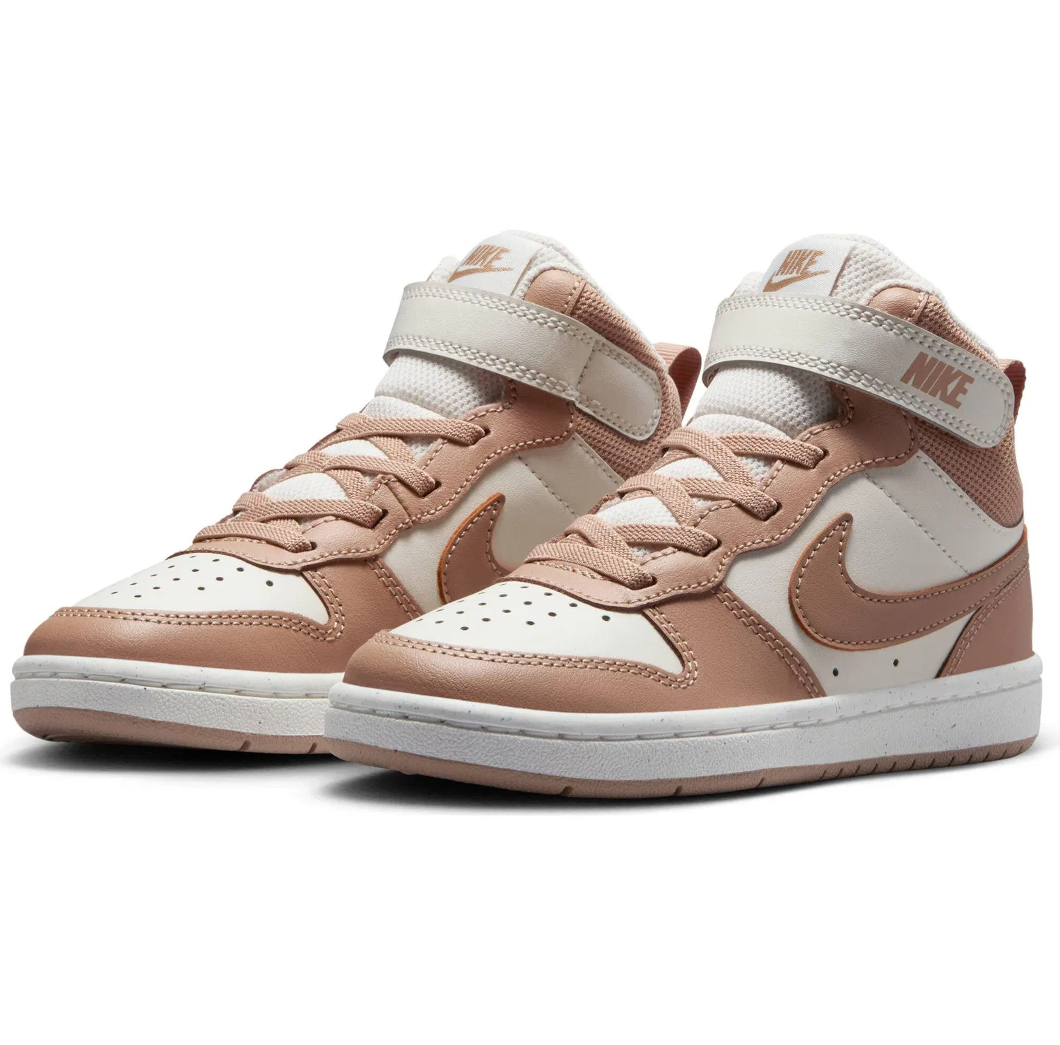 Детские кроссовки с высоким верхом Nike Court Borough Mid 2, Sports Tutor, Цвет: Creme — фото 2