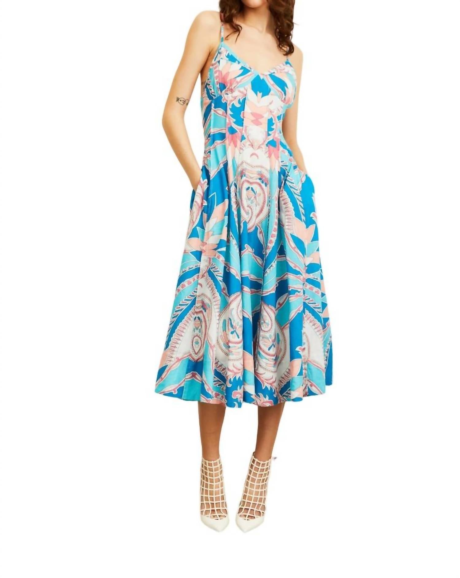 

Платье Chloe Midi с принтом Bennett LOVE THE LABEL, цвет bennett print