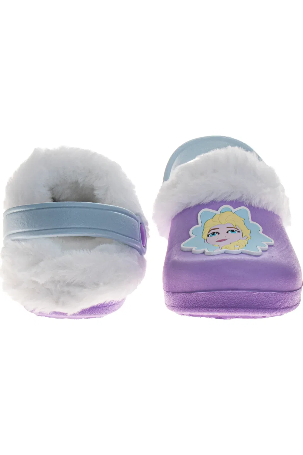 Детские тапочки-клоги с начесом Frozen Anna and Elsa Disney, Lilac — фото 4