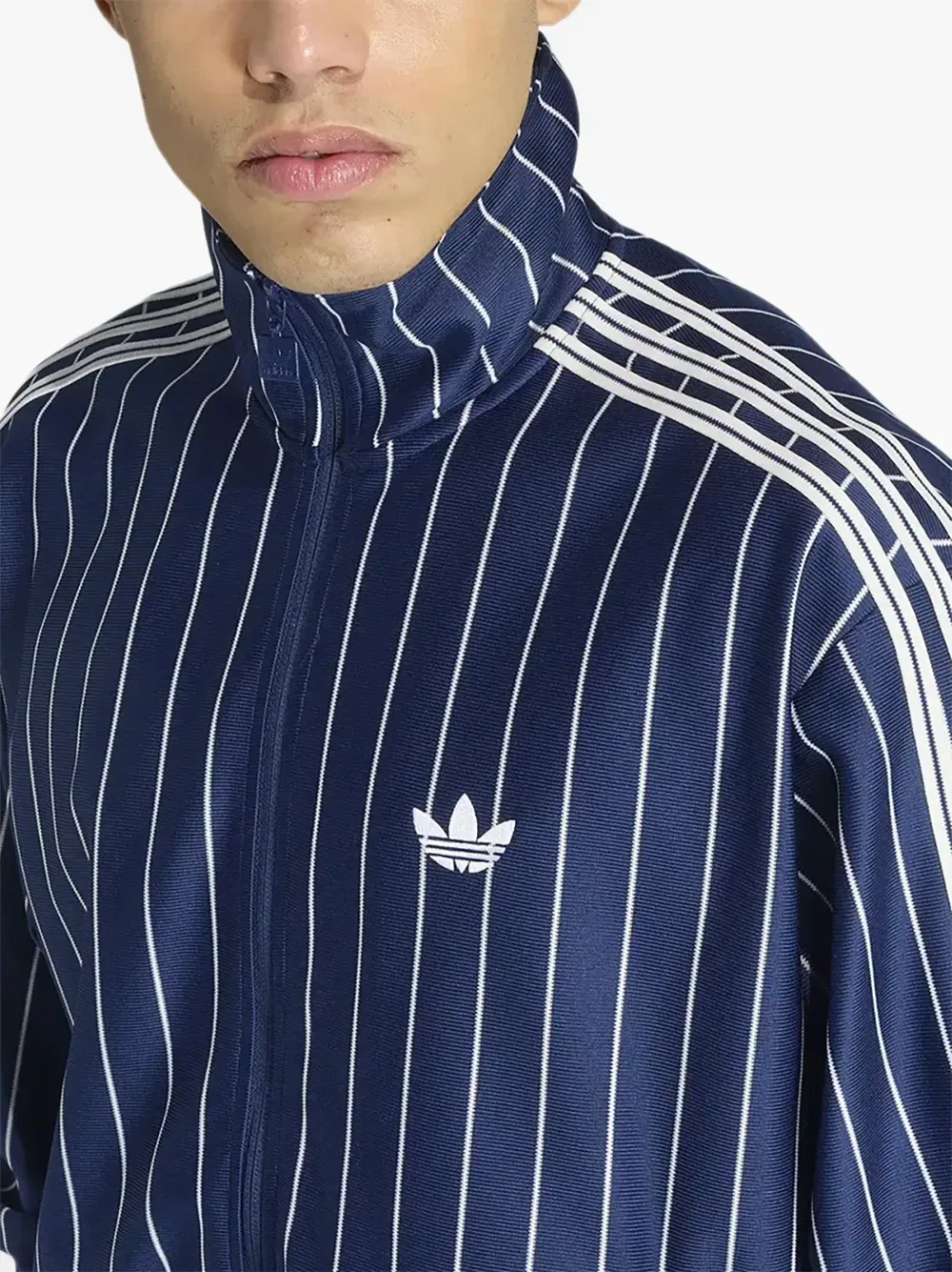 Толстовка Firebird в полоску с логотипом adidas, синий — фото 3