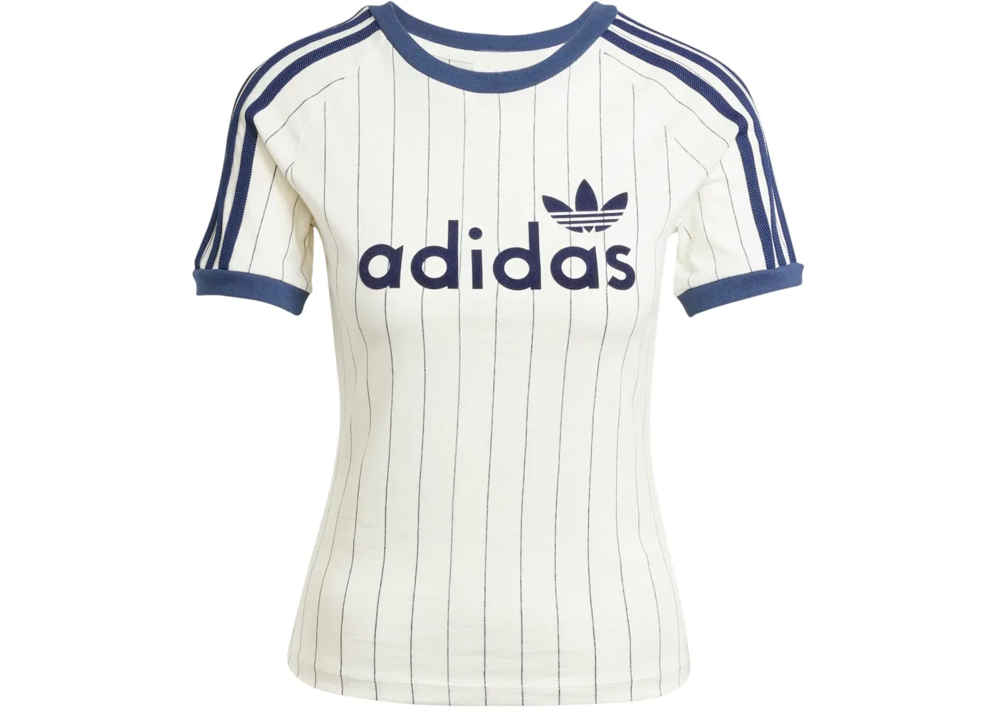 Женская футболка с принтом Linear Graphic Cali Tee Adidas, Off White/Night Indigo