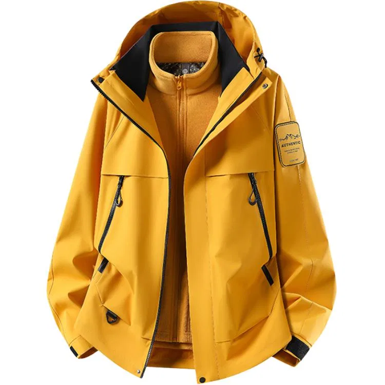 Детский ветрозащитный плащ с капюшоном, утепленный, JEEP SPIRIT, Maple Yellow