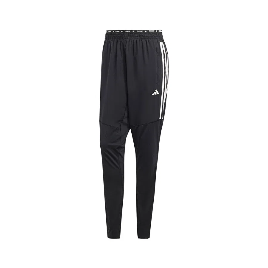 Женские спортивные штаны с принтом Own the Run 3 Stripes adidas, Черный — фото 4