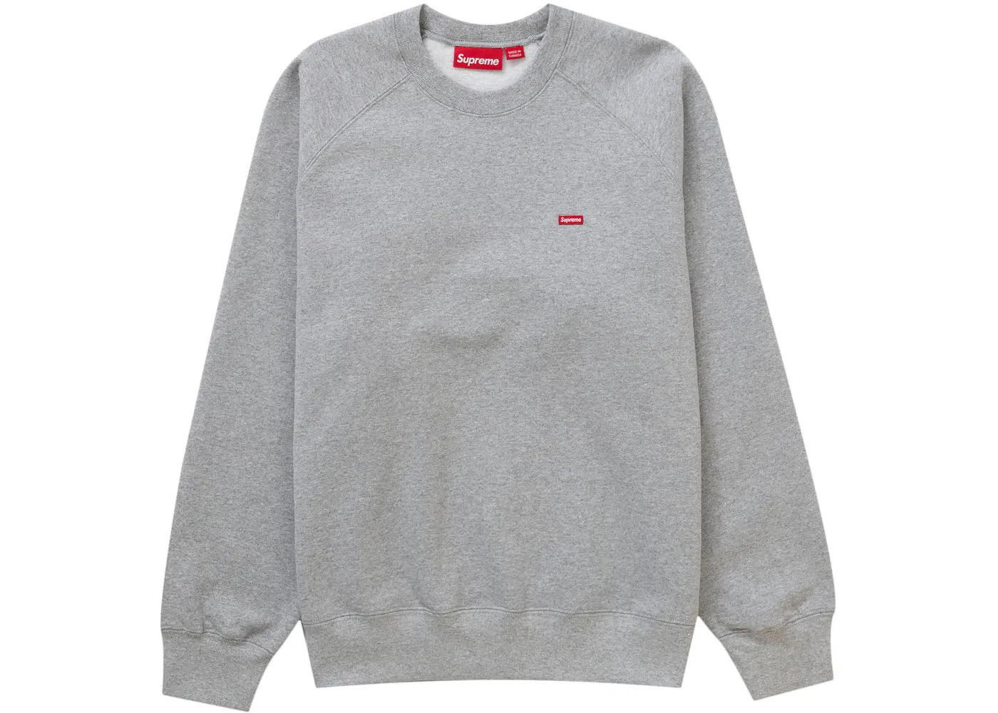Мужской свитшот с реглан-рукавом Supreme Crewneck, Heather Grey