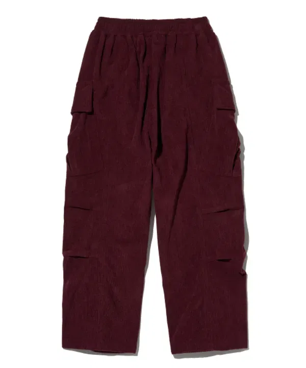 Детские вельветовые карманные брюки, Kids tag corduroy pocket pants Brownbreath Kids, бордовый — фото 3
