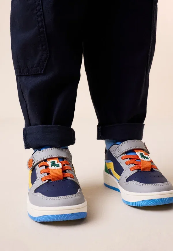 Ботинки на липучке Touch fastening elastic - regular fit - baby shoes Next, темно-синий Dogs — фото 2