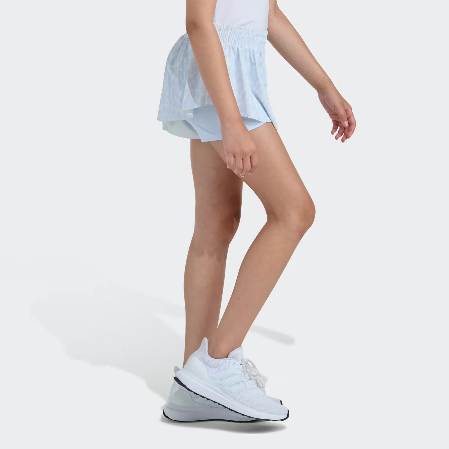 Детские шорты с принтом AOP Flowy Adidas Sportswear, небесно-голубой — фото 3
