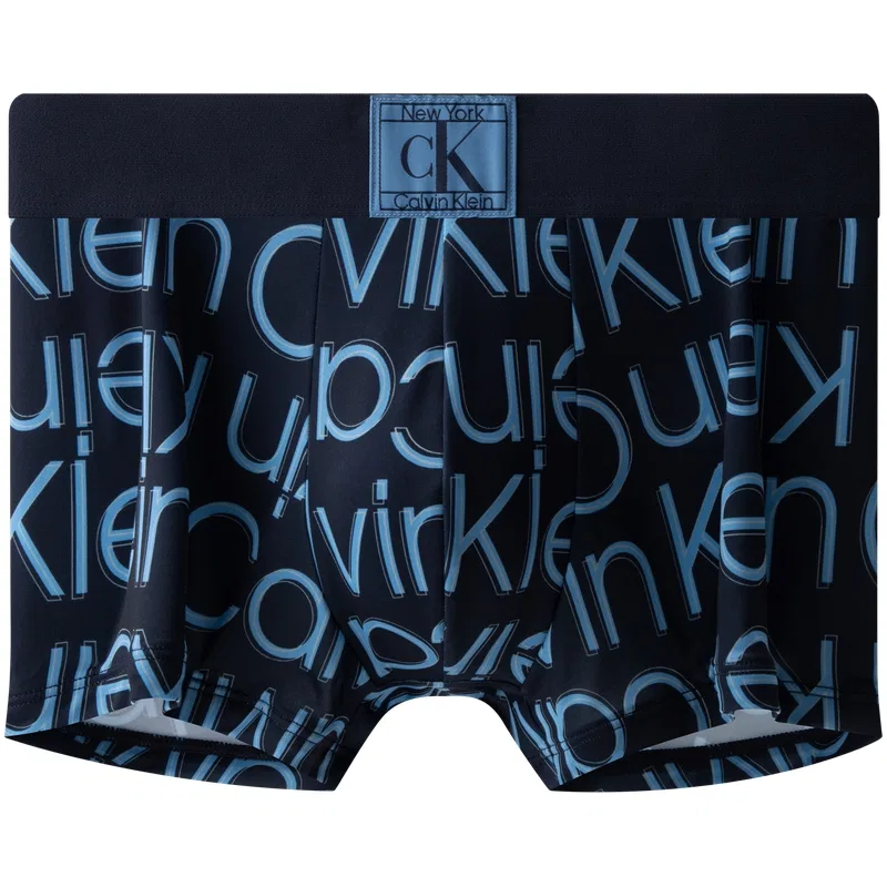 Мужские боксеры с длиной по бедру Calvin Klein, Dark Blue Letter