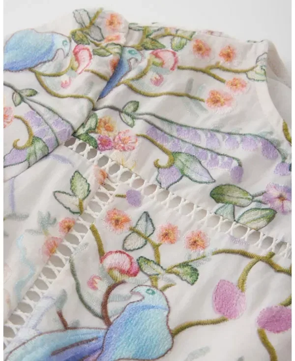 Детское платье для девочек с вышивкой Tatiana Marlo Kids, Floral — фото 4