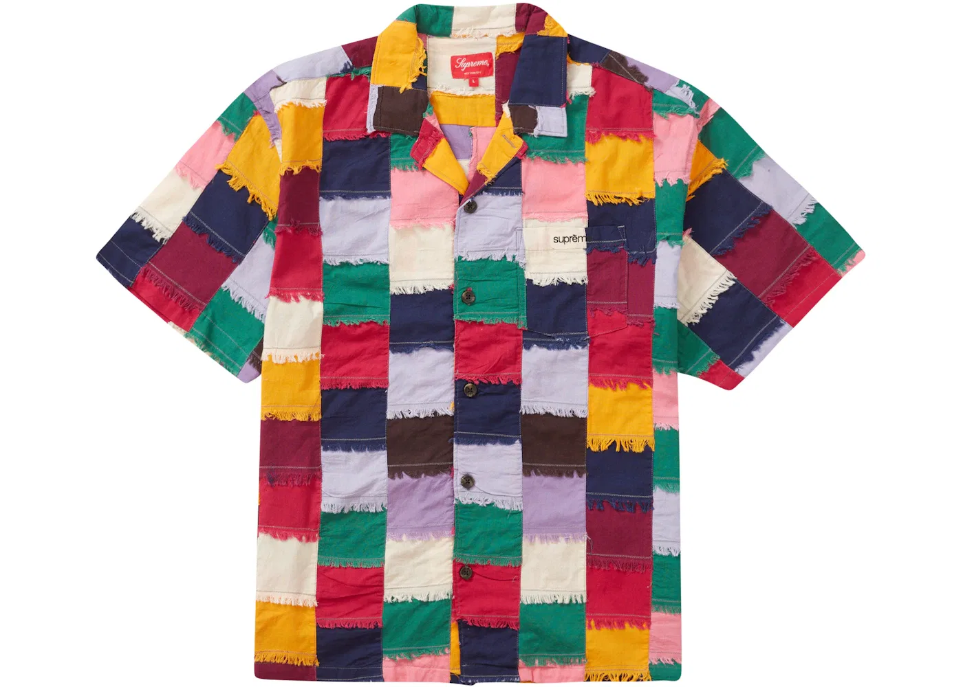 Мужская рубашка с коротким рукавом Patchwork Supreme, Multicolor