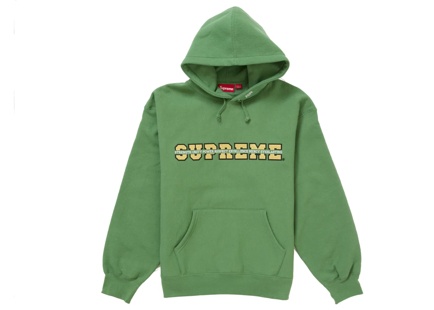 Мужской худи с капюшоном Supreme Collegiate Acronym, Green