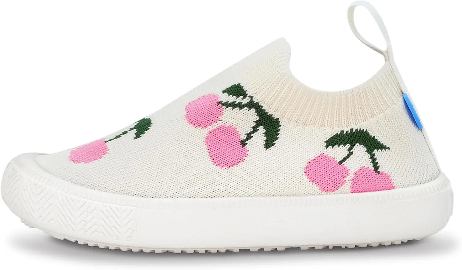 Детские слипоны из трикотажа JAN & JUL, Graphic Knit Shoes Cherries