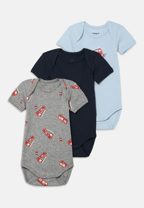 Боди из 100% хлопка Romper 3 pack Name It, серый