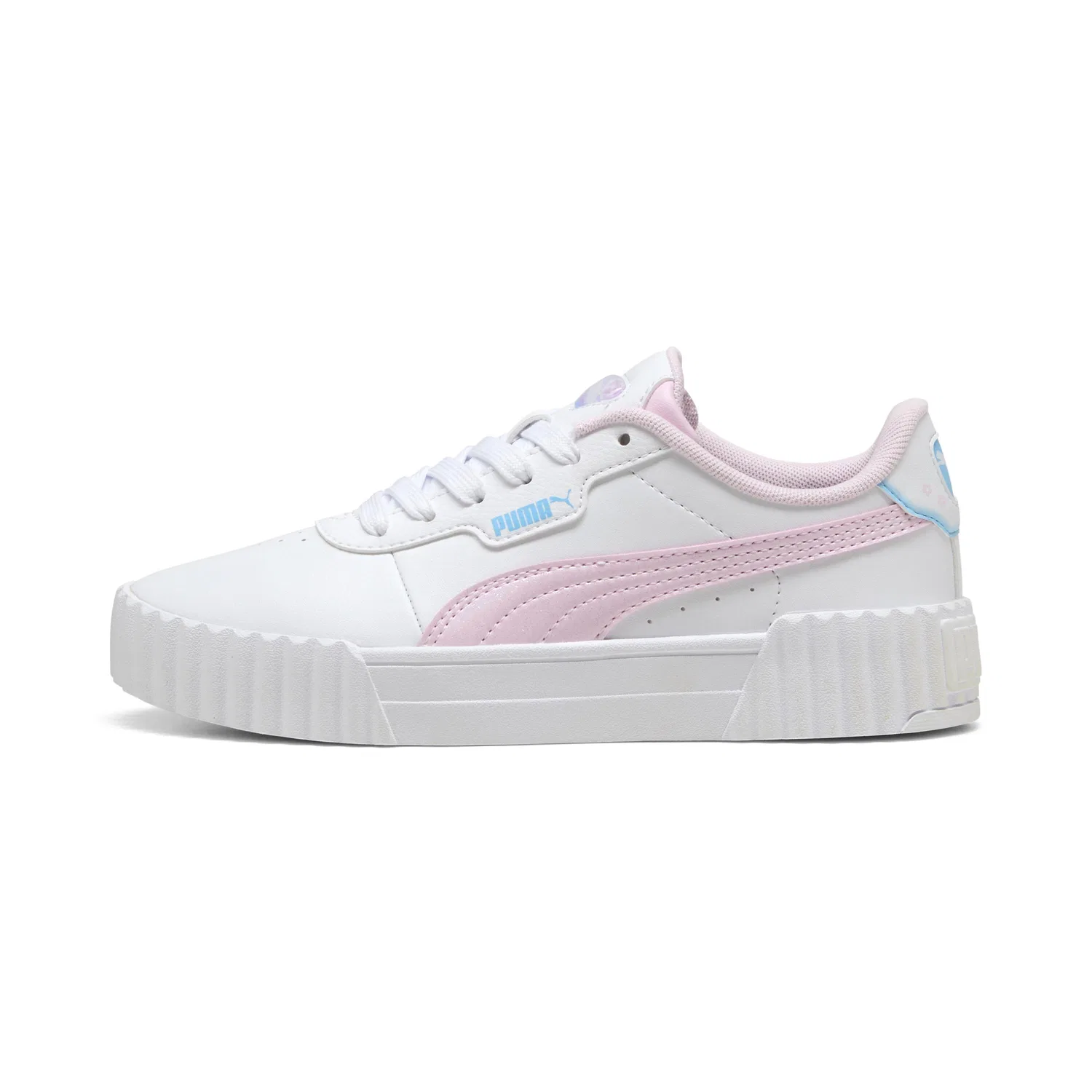 Детские кроссовки с ретро-дизайном Carina Jelly Heaven Puma, Weiss Hellrosa
