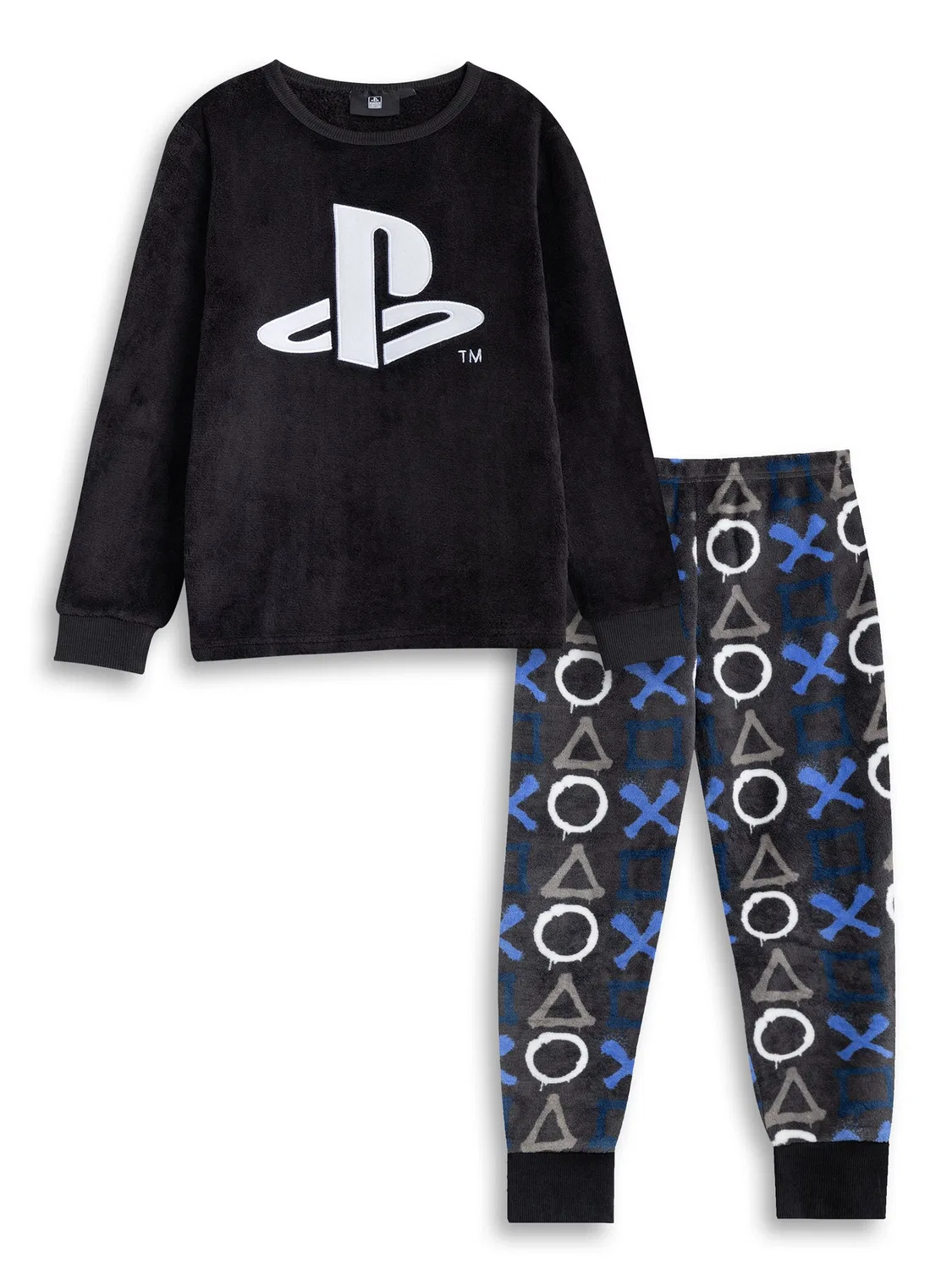 Пижама, флисовая, PlayStation Vanilla Underground, черный