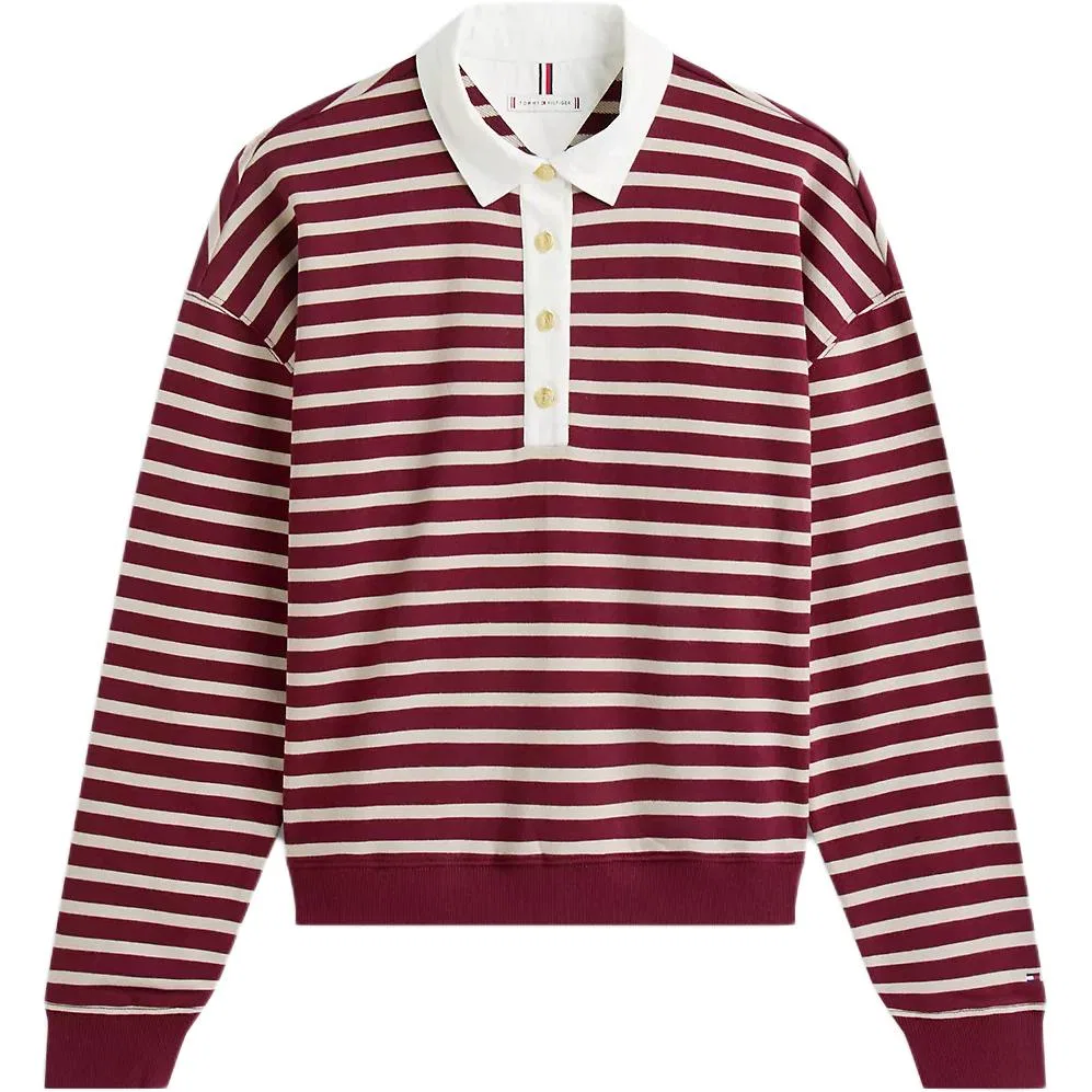 Женская толстовка с полосками Tommy Hilfiger, Navy Blue White Stripes — фото 2