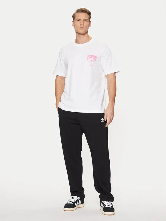 Футболка regular fit Trefoil Series Fashion Elevated Tee Adidas, белый — фото 2