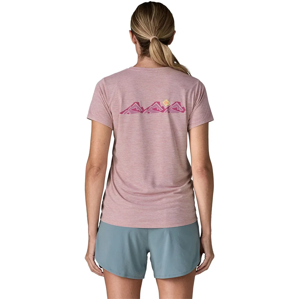 Женская футболка с коротким рукавом Capilene Cool Trailcheck Daily Shirt Patagonia, Quiet Violet