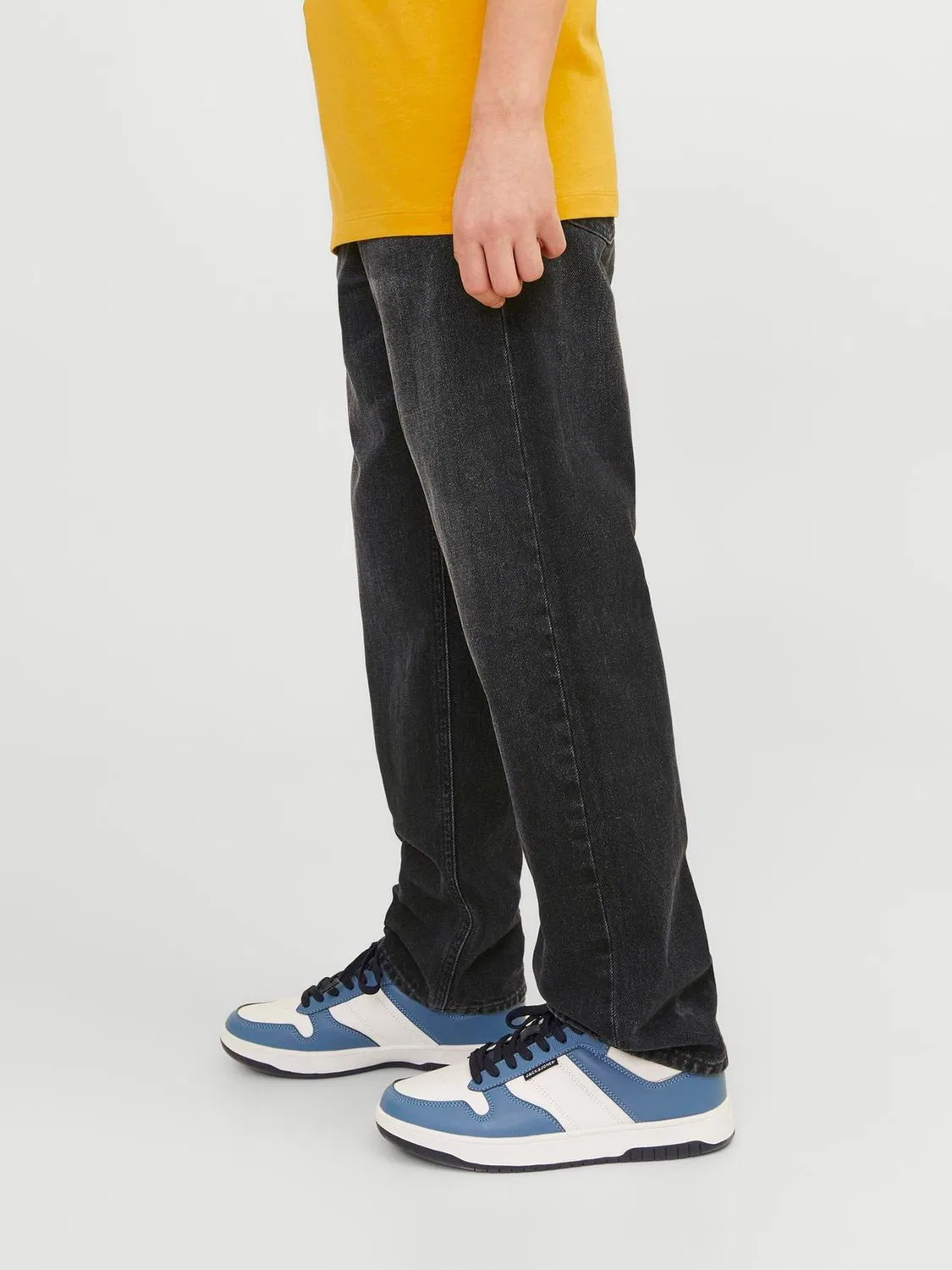 Джинсы свободного кроя Chris, JACK & JONES Junior, черные — фото 2