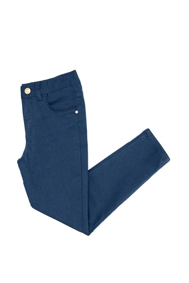 Детские брюки для девочек из ткани с индиго U.S. Polo Assn., Indigo — фото 2