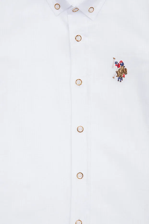 Детская рубашка для мальчиков с коротким рукавом Basics U.S. Polo Assn., 142343 — фото 4