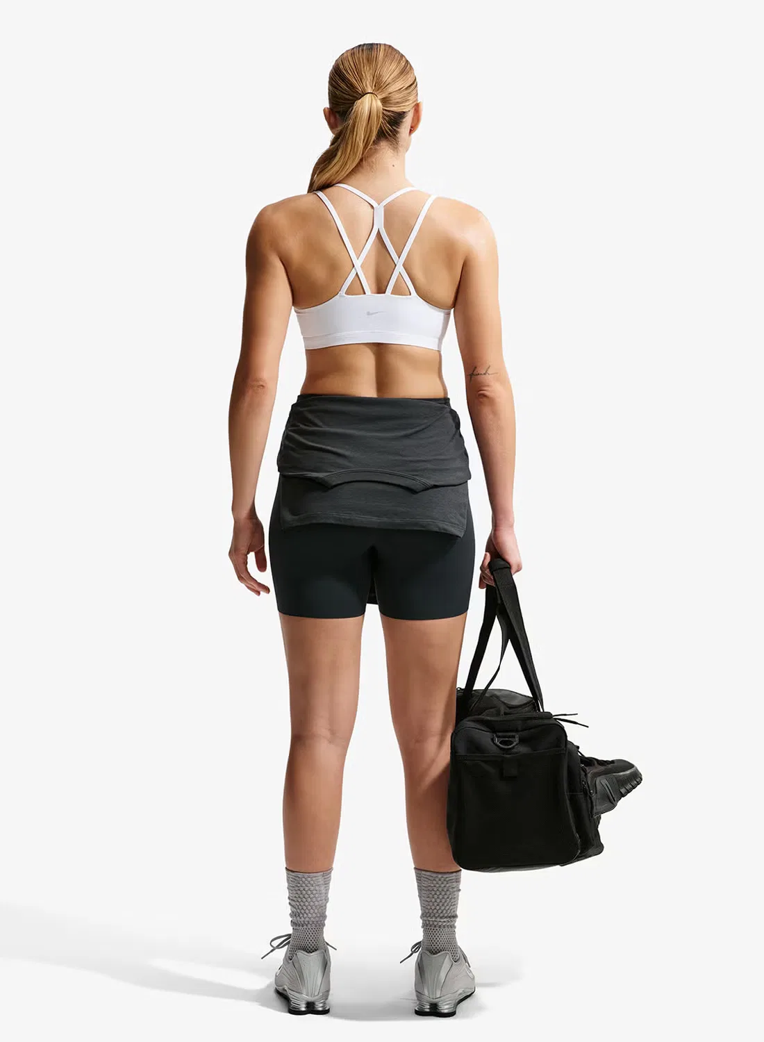 Бюстгальтер спортивный с бретелями Dri-Fit zenvy Nike, белый — фото 2