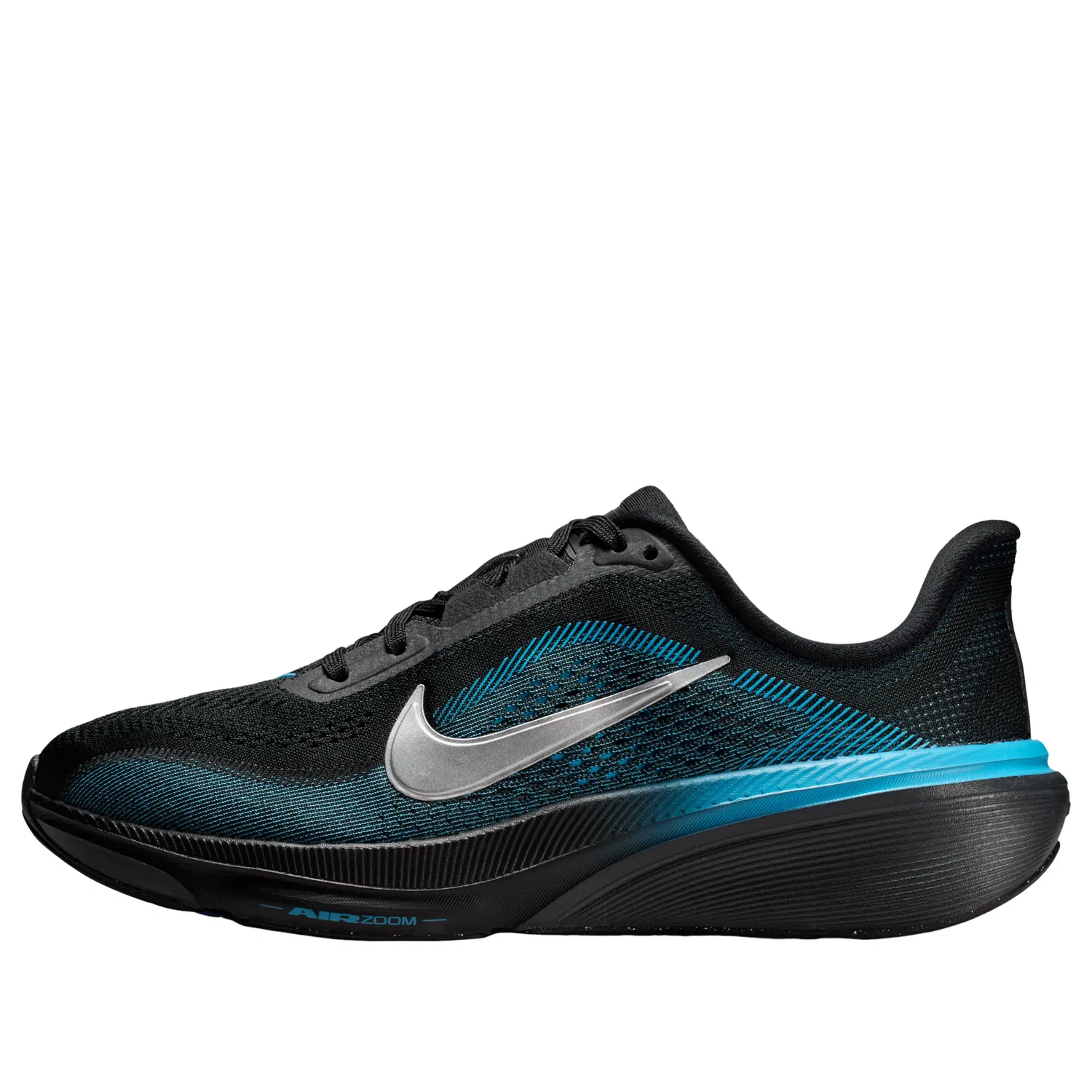 Детские кроссовки с сетчатым верхом Air Zoom Pegasus 42 'Black Blue' Nike, Black/Blue