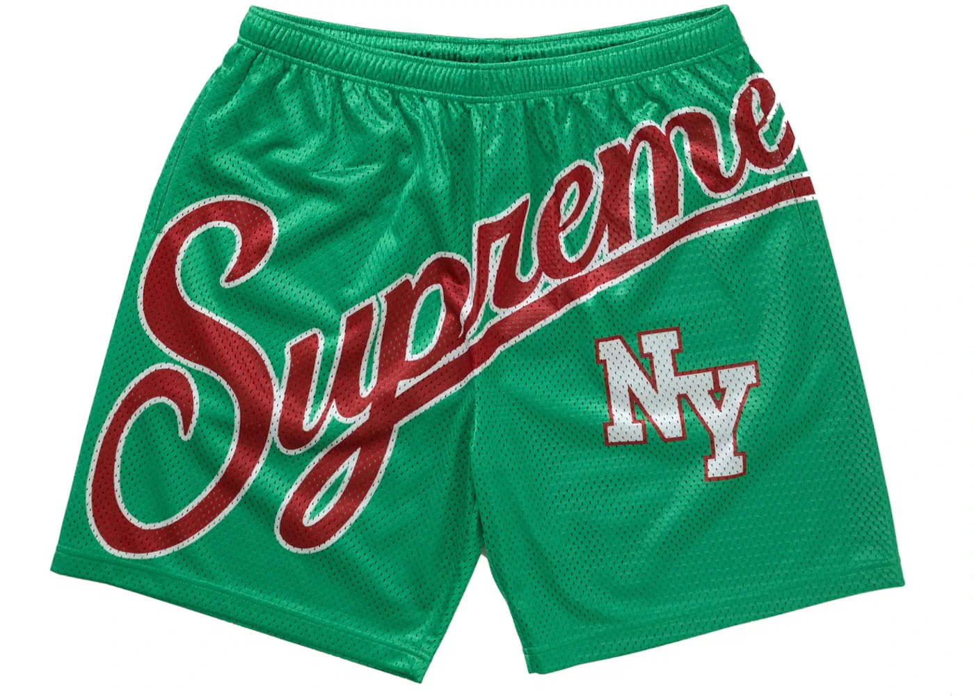 Мужские шорты из сетки с принтом Short Supreme, Green