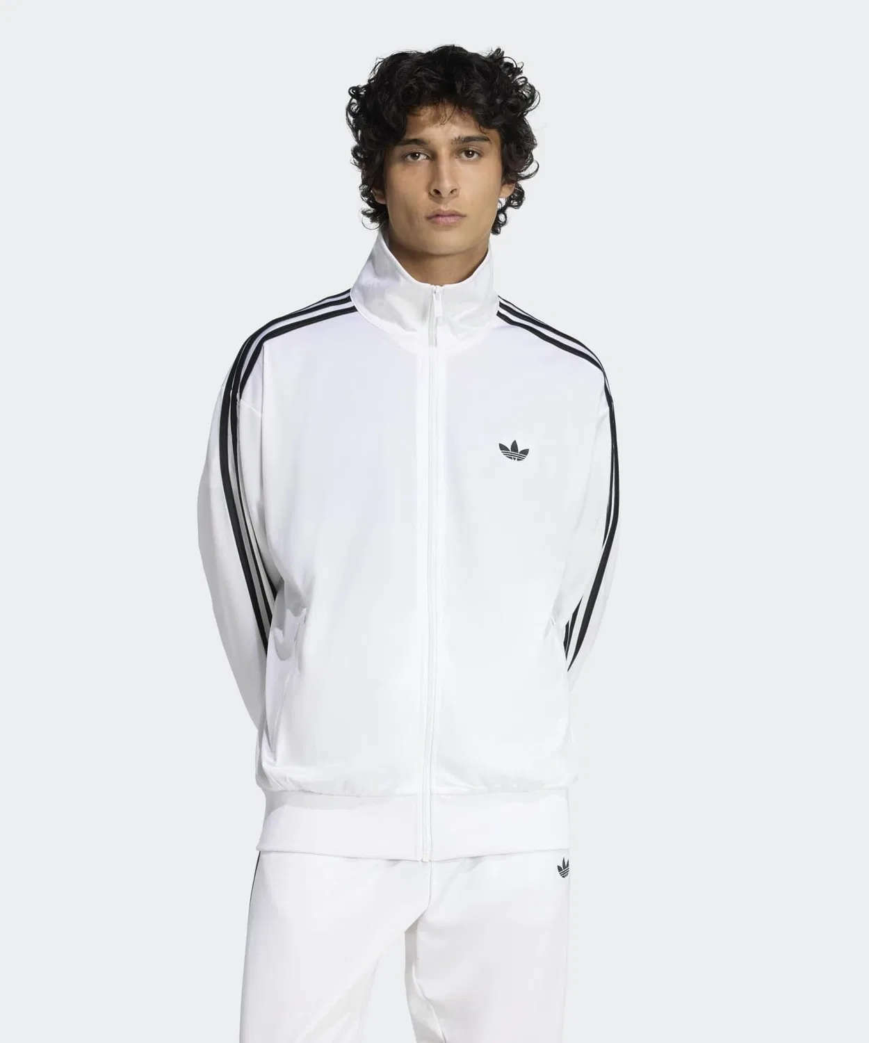 Мужская куртка-трактор с длинным рукавомFirebird Track Top Adidas Originals, Белый